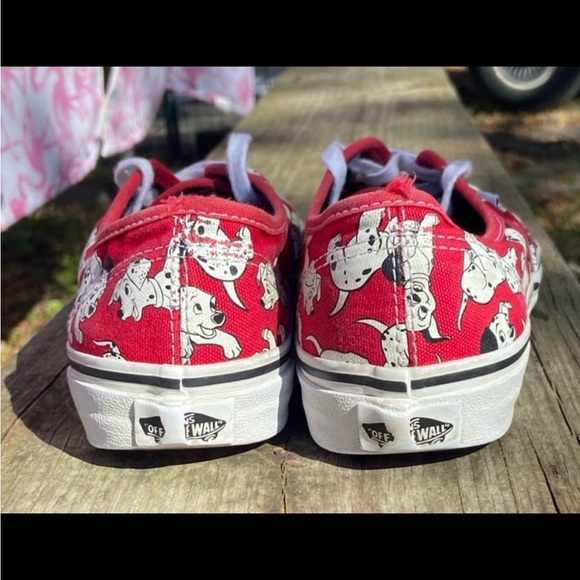 101 Dalmatians Vans red size 6W - Picture 3 of 6
